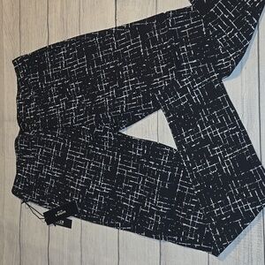 Kayden K Men's Comfort Stretch Tapered Jeans Black and White Size 32 NWT